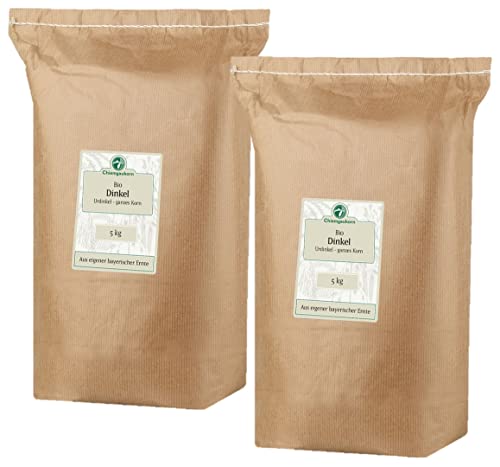 Chiemgaukorn Bio Dinkel Ganzes Korn Vorrats-Set 2 x 5 kg, Urdinkel Chiemgaukorn Bio Dinkel Ganzes Korn Vorrats-Set 2 x 5 kg, Urdinkel von Chiemgaukorn