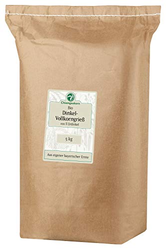 Chiemgaukorn Bio Dinkelgrieß Vollkorn 5 kg, Urdinkel von Chiemgaukorn