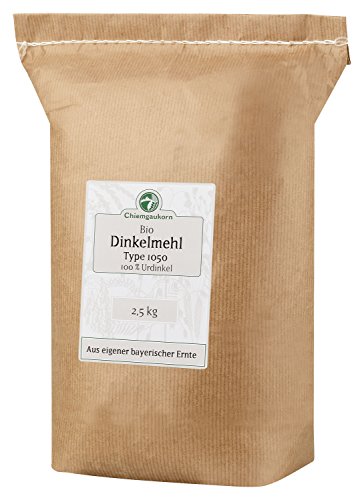 Chiemgaukorn Bio Dinkelmehl Type 1050 2,5 kg, Urdinkel von Chiemgaukorn