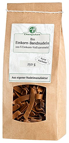 Chiemgaukorn Bio Einkorn Nudeln, 250 g, Bandnudeln Chiemgaukorn Bio Einkorn Nudeln, 250 g, Bandnudeln von Chiemgaukorn