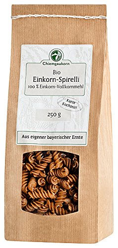 Chiemgaukorn Bio Einkorn Nudeln, 250 g, Spirelli von Chiemgaukorn