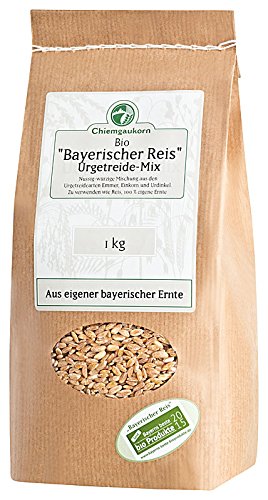 Chiemgaukorn Bio Urgetreide-Mix 1 kg, Bayerischer Reis, Perl-Emmer, Perl-Dinkel, Perl-Einkorn von Chiemgaukorn
