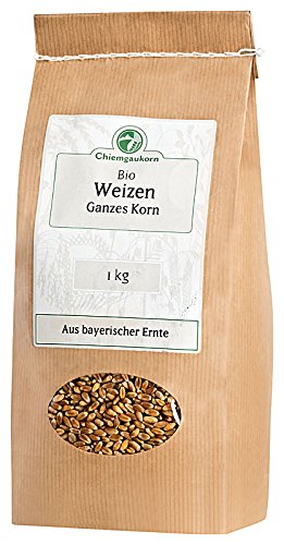 Chiemgaukorn Bio Weizen Ganzes Korn 1 kg von Chiemgaukorn