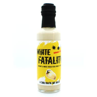 White Fatality Chilisauce // Kokos mit weißen Fatalii Chili // Inhalt 100 ml. // Mittelscharf 7 von 10 von Chili Mafia
