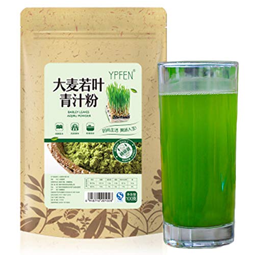 100g (0.22LB) Bestnote 100% Rein natürliche Bio-Weizensämlinge Grasextrakt Pulver Kräutertee Grüner Tee Abnehmen Matcha Grüner Tee Sheng Cha Duftender Tee Gesundheitstee Chinesischer Tee von ChinaShoppingMall