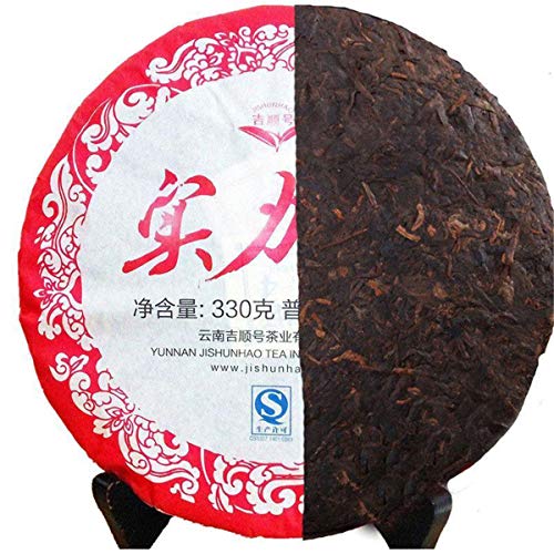 100g (0.22LB) Roher Pu'er Tee Neuer Puer Tee LaoShu Tee Grüner Tee Pu-Erh Tee Alte Bäume Pu Erh Tee Chinesischer Tee Gesunder Puerh Tee Grüner Guter Sheng Cha von ChinaShoppingMall