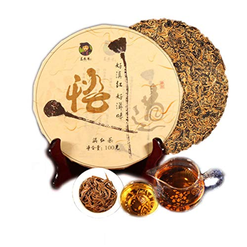 100g （0.22LB） Yunnan Mini Kuchen Glod Knospen Schwarzer Tee Roter Tee Neuer Tee Frühlingstee Gesunder Tee Grünes Essen von ChinaShoppingMall