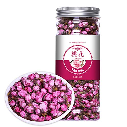 Chinese Herbal Tea Flower Fruit Tea Rose Tea Canned Golden Silk Chrysanthemum Bottled New Scented Tea Health Care Flowers Tea Healthy Green Food (40g Peach Blossom) von ChinaShoppingMall