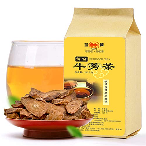 Chinesischer Kräutertee Getrocknete Klette Goldwurzel geschnitten 250 g Tee Neuer Dufttee Grüner Tee Gesundheitspflege Blumentee Hochwertiges gesundes grünes Essen von ChinaShoppingMall