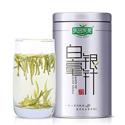 Chinesischer Kräutertee Silver Needles Weißer Tee Bio Premium loser Tee 65g (0.143LB) Neuer duftender Tee Grüner Tee Gesundheitspflege Blumentee Hochwertiges gesundes grünes Essen von ChinaShoppingMall