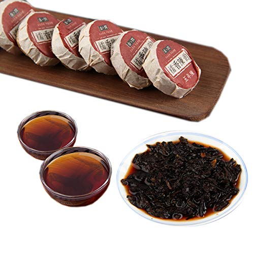 Chinesischer Pu'er Tee 500 g Reifer Puer-Tee Schwarzer Tee Klebreisgeschmack Alter Pu-Erh-Tee Gekochter Tee Alte Bäume Pu-Erh-Tee Roter Tee Grünes Essen (250) von ChinaShoppingMall