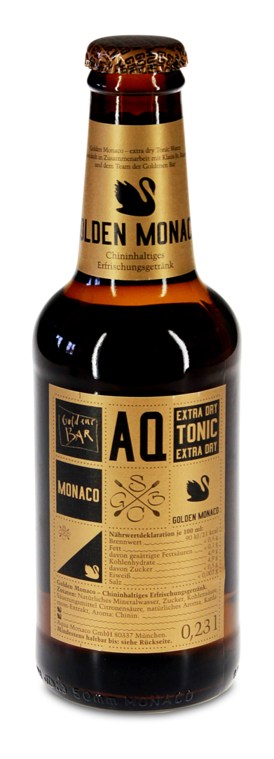 "Golden Monaco" Extra Dry Tonic Water von Aqua Monaco GmbH