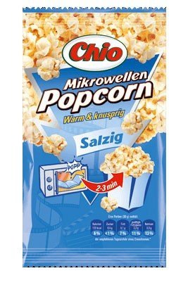 Chio Mikrowellen Popcorn salzig Menge:100g von Chio