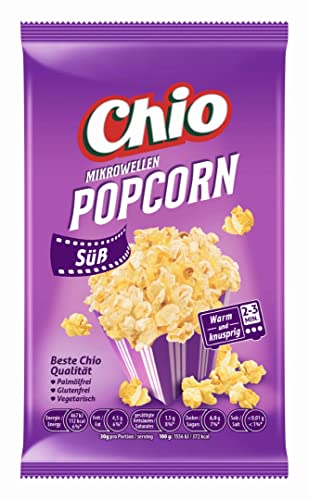 Chio Mikrowellen Popcorn süß, 22er Pack (22 x 100 g) von Chio