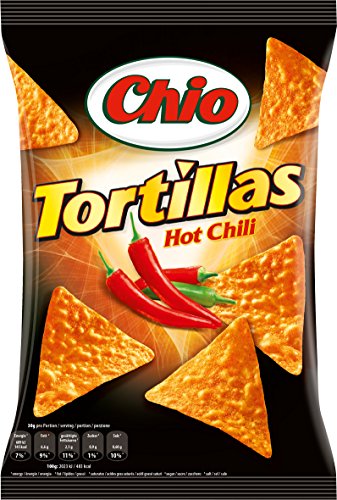 Chio Tortilla Chips Hot Chili 6er Pack (6 x 125 g) von Chio