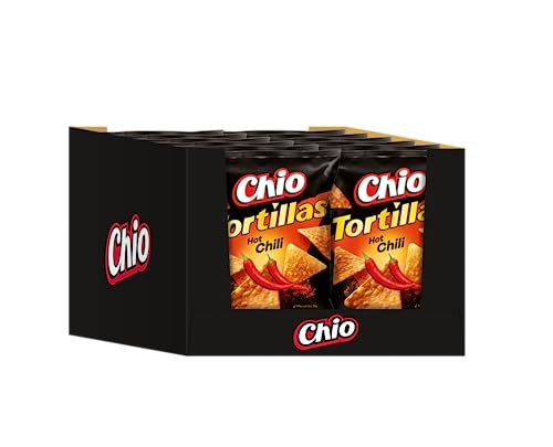 Chio Tortillas Hot Chili  110g, 12er Pack (12 x 110 g) von Chio