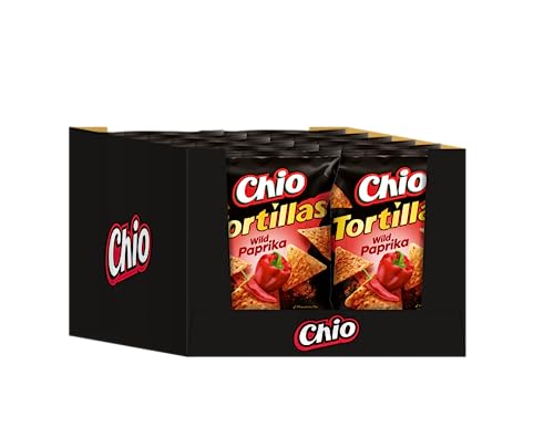 Chio Tortillas Wild Paprika 110g, 12er Pack (12 x 110 g) von Chio