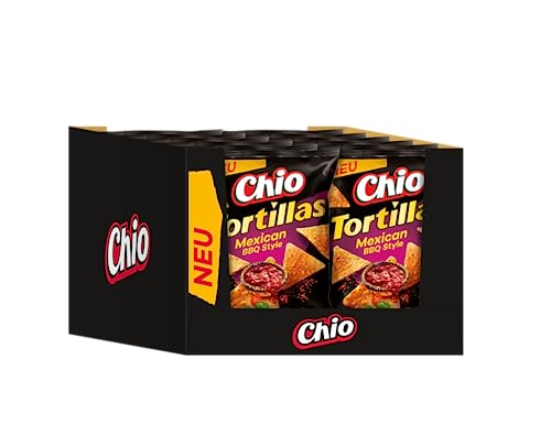 Chio Tortillas Mexican BBQ Style 110g, 12er Pack (12 x 110 g) von Chio