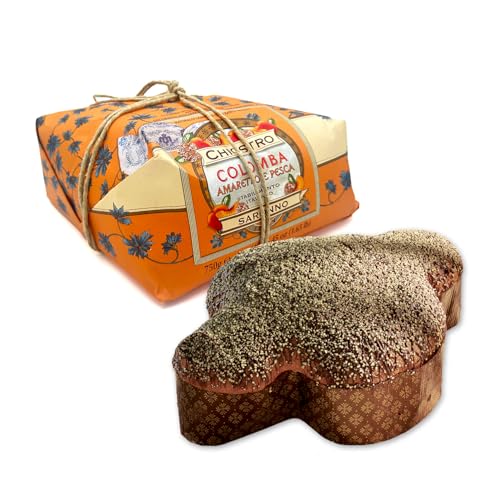 Chiostro di Saronno, Colomba, Handverpackt (750 g, Amaretto Creme und Kandierten Pfirsichen) von Chiostro di Saronno