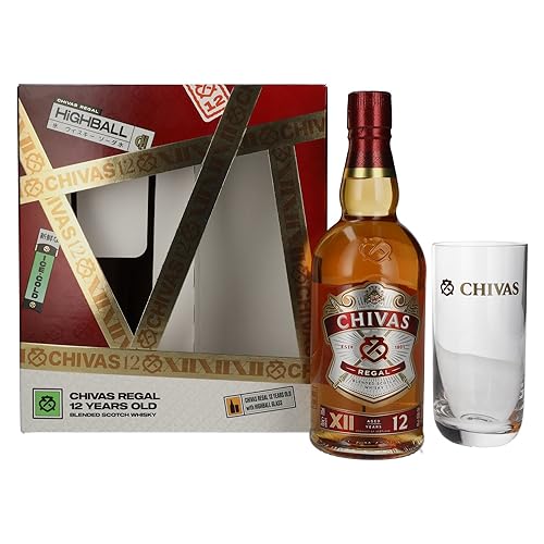 Chivas Brothers Regal 12 Years Old Blended Scotch Whisky 40% Vol. 0,7l in Geschenkbox mit Glas von Chivas Regal