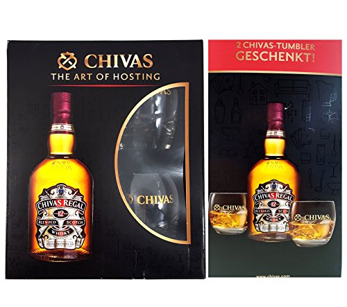 Chivas Blended Scotch Whisky 0,7l 700ml (40% Vol) + 2x Tumbler von Chivas