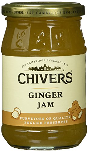 Chivers Ginger Jam 6 x 340 g, authentische englische Konfitüre für Ingwer Liebhaber, Ideal zum Frühstück, aufs Brötchen, 6er Pack von Chivers