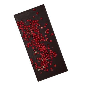 ChocoLaden - Bitterschokolade mit Rosa Pfeffer / Rosa Beeren -HANDGEMACHT- von ChocoLaden Confiserie Potsdam