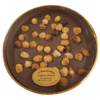 ChocoLaden - Goldbox Vollmilch Schokolade mit Haselnüssen -HANDGEMACHT- von ChocoLaden Confiserie Potsdam