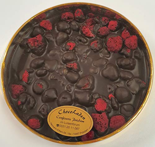 ChocoLaden - Goldbox Zartbitterschokolade mit ganzen Himbeeren -HANDGEMACHT- von ChocoLaden Confiserie Potsdam