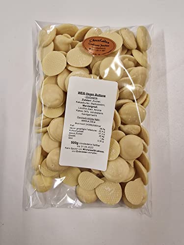 ChocoLaden- vegan, Buttons weiß 500 g von ChocoLaden Confiserie Potsdam