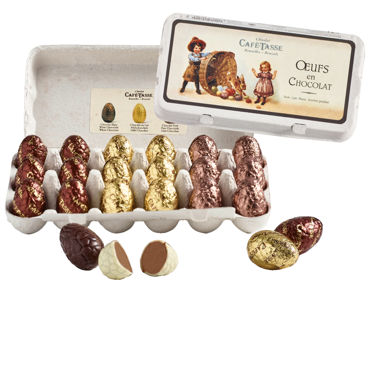 Chocolat Café-Tasse Belgische Osterei-Pralinen Chocolat Café-Tasse Belgische Osterei-Pralinen von Chocolat Café-Tasse
