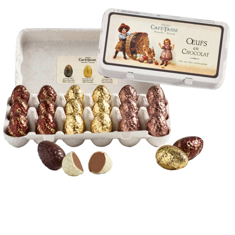 Chocolat Café-Tasse Belgische Osterei-Pralinen von Chocolat Café-Tasse