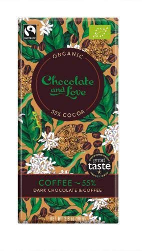 Chocolate And Love Ltd | Chocolate & Love Coffee Dark 55% Chocolate | 2 x 80g (DE) von Chocolate And Love Ltd