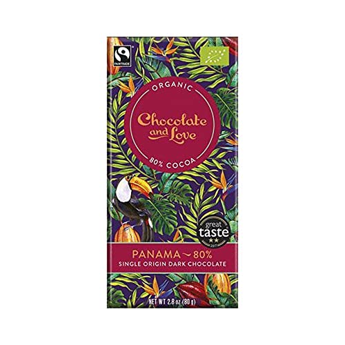 Chocolate And Love Ltd | Chocolate & Love Panama Extra Dark 80% Chocolate | 3 x 80g (DE) von Chocolate and Love