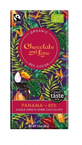 Chocolate And Love Ltd | Chocolate & Love Panama Extra Dark 80% Chocolate | 3 x 80g (DE) von Chocolate & Love