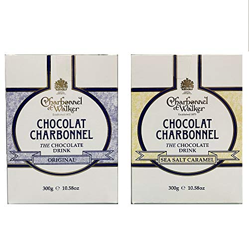 Charbonnel et Walker Heiße Schokolade, 300 g, Meersalz, Karamellgeschmack, 2 Boxen insgesamt. von Chocolate