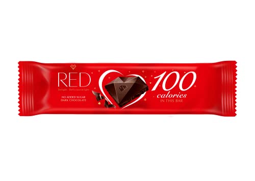RED Riegel Dunkle Schokolade ohne Zuckerzusatz -gesüßt mit Maltit- kalorienreduziert (26g) von Red delight