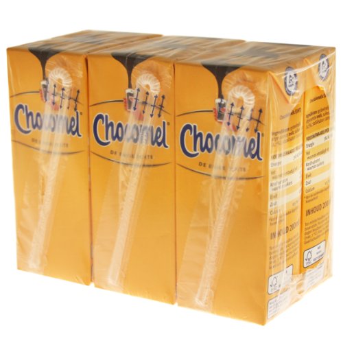 Chocomel Kakao Trinkpäckchen 6er Set, Trinkschokolade, Schokolade, Schoko Drink, Holland, á 200 ml von FrieslandCampina