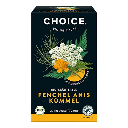 Choice Fenchel Anis Kümmel, Kräutertee, 20 Beutel, 40g von Choice