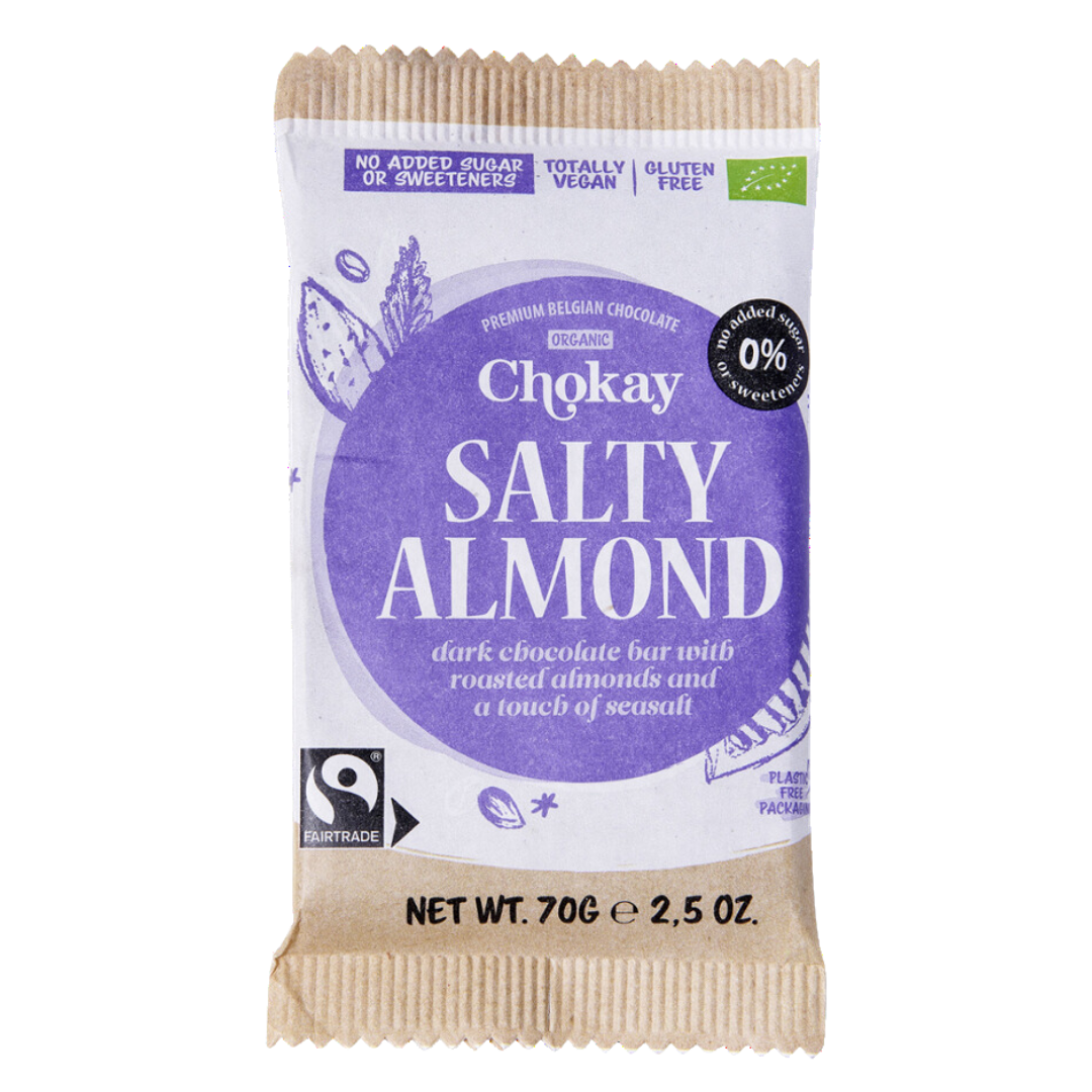 Bio Salty Almond Fair Trade - Bar Bio Salty Almond Fair Trade - Bar von Chokay BV