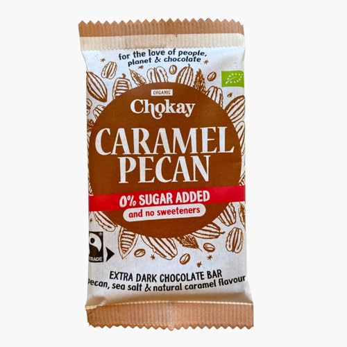 Chokay BIO Bar – CARAMEL PECAN | Belgische Zartbitter Schokolade mit Pecannüssen, Meersalz und natürliches Karamellaroma | VEGAN, GLUTENFREI & FAIR TRADE | 1x70g Chokay BIO Bar – CARAMEL PECAN | Belgische Zartbitter Schokolade mit Pecannüssen, Meersalz und natürliches Karamellaroma | VEGAN, GLUTENFREI & FAIR TRADE | 1x70g von Chokay