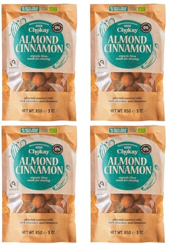 Chokay BIO Bites 4er SET - ALMOND CINNAMON/Zimt-Mandeln in belgischer Zartbitter-Schokolade/Ohne Zuckerzusatz, ohne Süßungsmittel/VEGAN & FAIR TRADE / 4x85g Chokay BIO Bites 4er SET - ALMOND CINNAMON/Zimt-Mandeln in belgischer Zartbitter-Schokolade/Ohne Zuckerzusatz, ohne Süßungsmittel/VEGAN & FAIR TRADE / 4x85g von Chokay