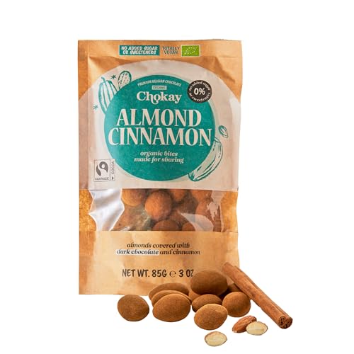 Chokay BIO Bites - ALMOND CINNAMON/Zimt-Mandeln in belgischer Zartbitter-Schokolade/Ohne Zuckerzusatz, ohne Süßungsmittel/VEGAN & FAIR TRADE / 1x85g Chokay BIO Bites - ALMOND CINNAMON/Zimt-Mandeln in belgischer Zartbitter-Schokolade/Ohne Zuckerzusatz, ohne Süßungsmittel/VEGAN & FAIR TRADE / 1x85g von Chokay