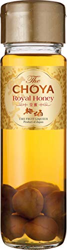 Choya Royal Honey (Premium Fruchtlikör, alkoholhaltiges Getränk aus Japan, Ume Frucht Likör, mit ganzen Früchten, 17% vol.) 1er Pack (1 x 0,7 l) von Choya