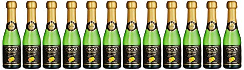 Choya Original Sparkling japanischer Pflaumenwein (Weinhaltiges Getränk, Ume Frucht, prickelnd, fruchtig, leicht süß, 5,5% vol.) 12er Pack (12 x 0,2 l) von Choya