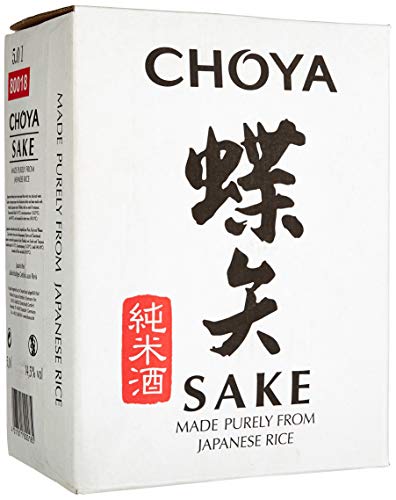 Choya Sake japanischer Reiswein (Alkoholhaltiges Getränk, Junmai Sake, aromatisch, 14,5% vol.) 1er Pack (1 x 5l) von Choya