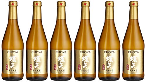 Choya Sake japanischer Reiswein (Alkoholhaltiges Getränk, Junmai Sake, aromatisch, 14,5% vol.) 6er Pack (6 x 0,5l) von Choya