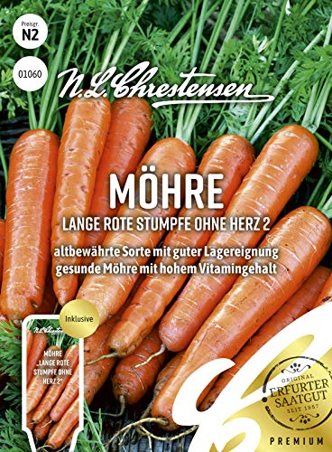 Lange rote stumpfe ohne Herz 2, Packungsgröße N2, Portion Saatgut Lange rote stumpfe ohne Herz 2, Packungsgröße N2, Portion Saatgut von Chrestensen