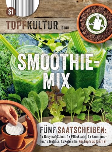 Smoothie-Mix, 5 Saatscheiben mit 8 cm Durchmesser, 10g Smoothie-Mix, 5 Saatscheiben mit 8 cm Durchmesser, 10g von Chrestensen