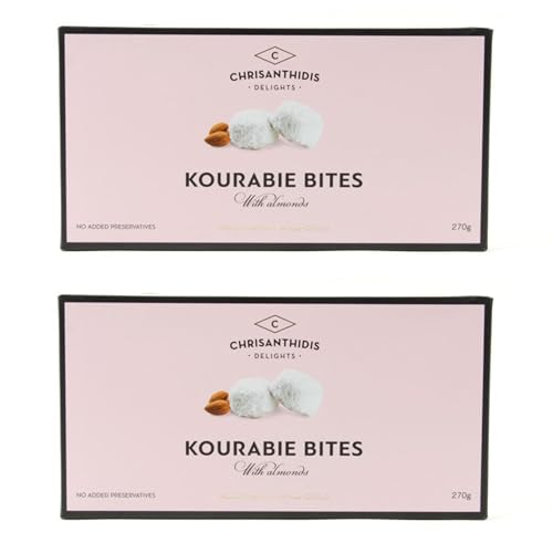 Chrisanthidis S.A. Kourabie Buttergebäck mit Mandeln 270g, 2er Pack (2 x 270 g) von Chrisanthidis Delights